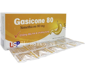 Gasicone Simethicon 80mg Usp (H/100v)